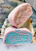 Handmade Jelly Roll Bubble Bar: Scented Bath Truffle