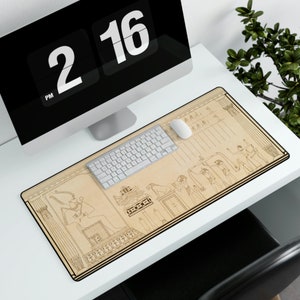 Egyptische farao Vintage kaart gaming computer muismat mat voor desktop videogames bordspel kantoor