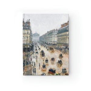 Hardcover Journal of French Theater Square Paris by Camille PissarroBlank pages art diary notebook art