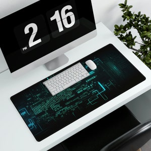 Cyber Punk Code Hacker Design Concept Art Computer Mouse Pad Mat Artwork for Desktop Video Games Board Game Office