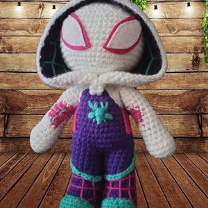 UPDATED!!! Spider-Gwen Inspired Amigurumi PDF Pattern English and Spanish Versions