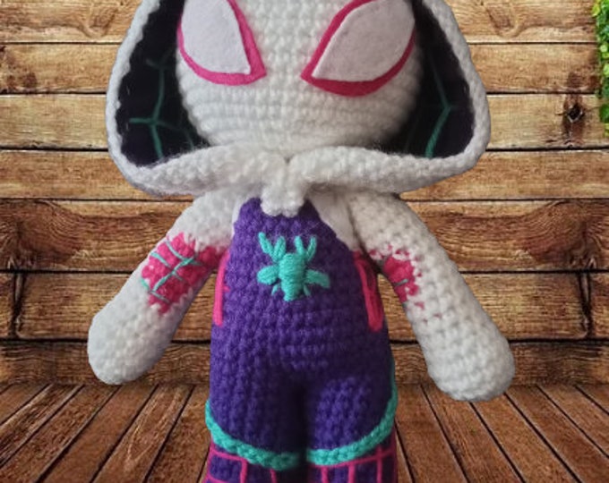 UPDATED!!! Spider-Gwen Inspired Amigurumi PDF Pattern English and Spanish Versions