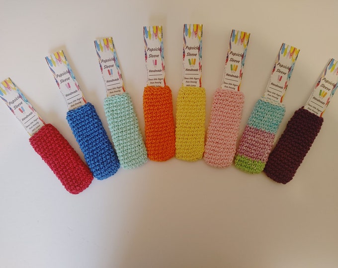 crochet popsicle sleeves