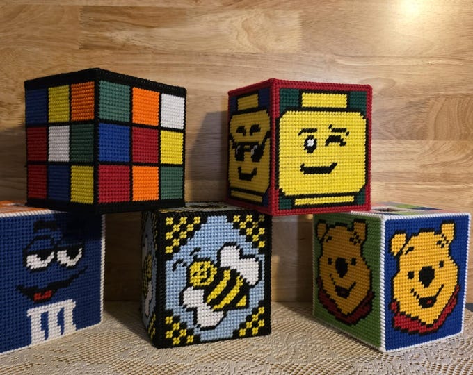 Character tissue box covers| bathroom decor