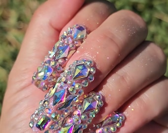 Luxury Gel Press On Nails: Bling Obsession - Salon Quality