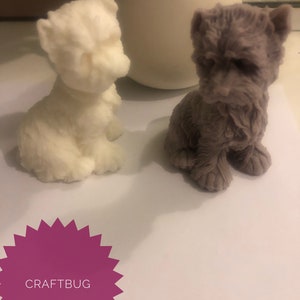 3d Puppy Mold 3d Lying Puppy Mold Maltese Doggie Mold Silicone Mold Maltese  Dog 3d Dog Soap or Candle Mold Pet Candle Mold Animal 