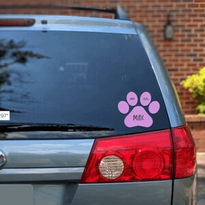Pet Memorial Decal, Pet Remembrance, Pet Loss, Decals, Personalized Decal, Custom Decal