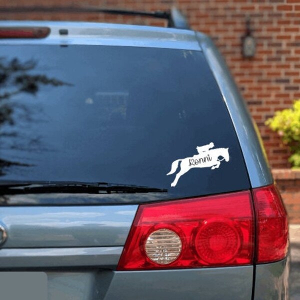 Jumping Horse Decal Etsy