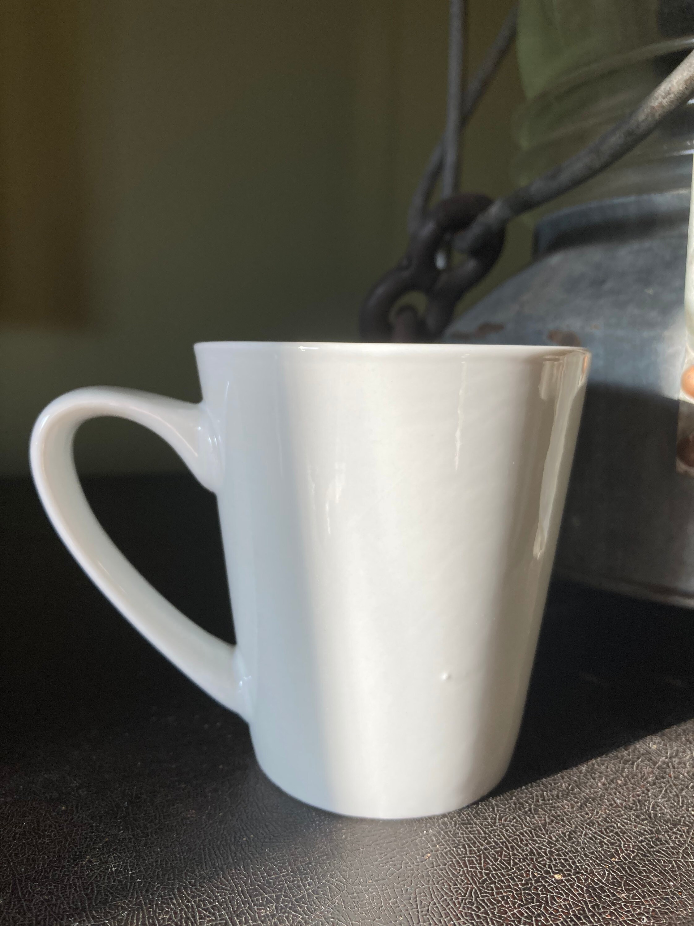 Advertising Coffee Mug Brand name white and black cup Cute Etsy