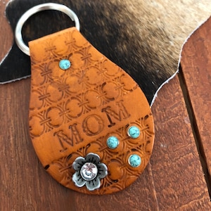 Customizable Leather Key Fob image 1