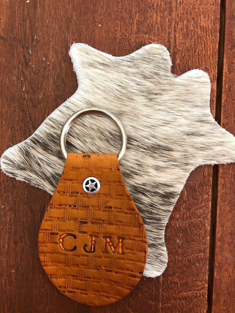 Customizable Leather Key Fob image 3