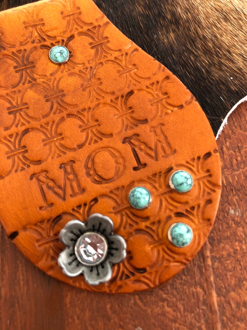 Customizable Leather Key Fob image 2