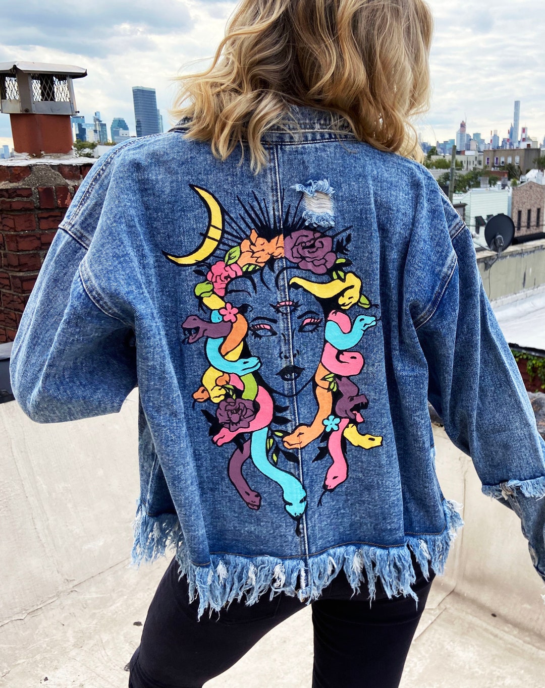 Top more than 183 painted denim jacket ideas