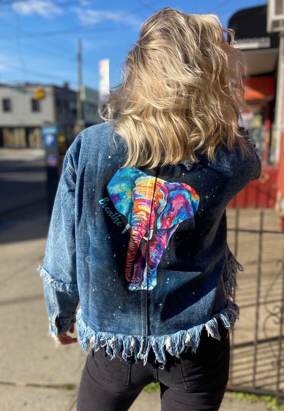 Custom Hand Painted Denim Jacket 