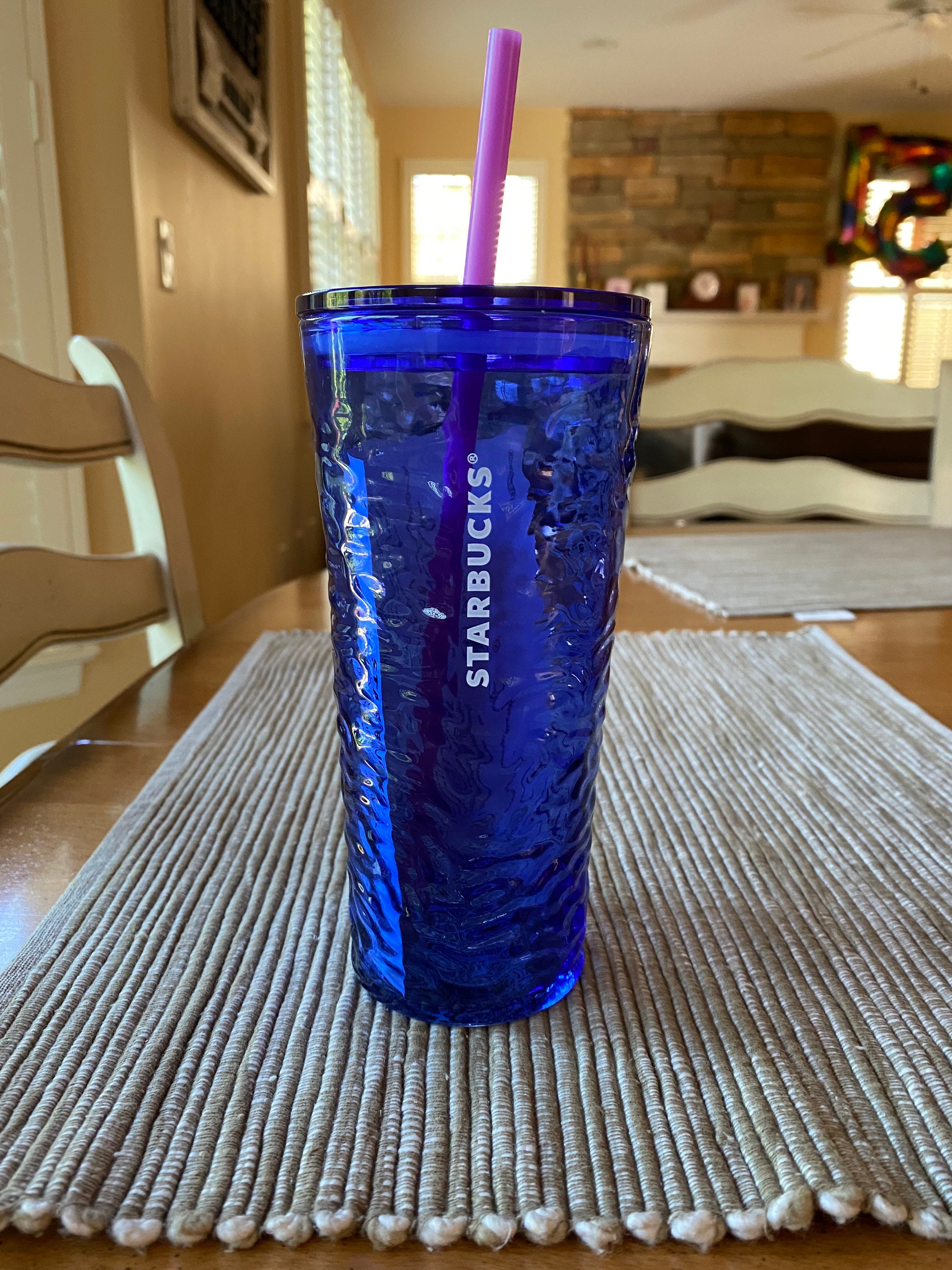 Verano 1 Starbucks 2021 azul vidrio ondulado oz -