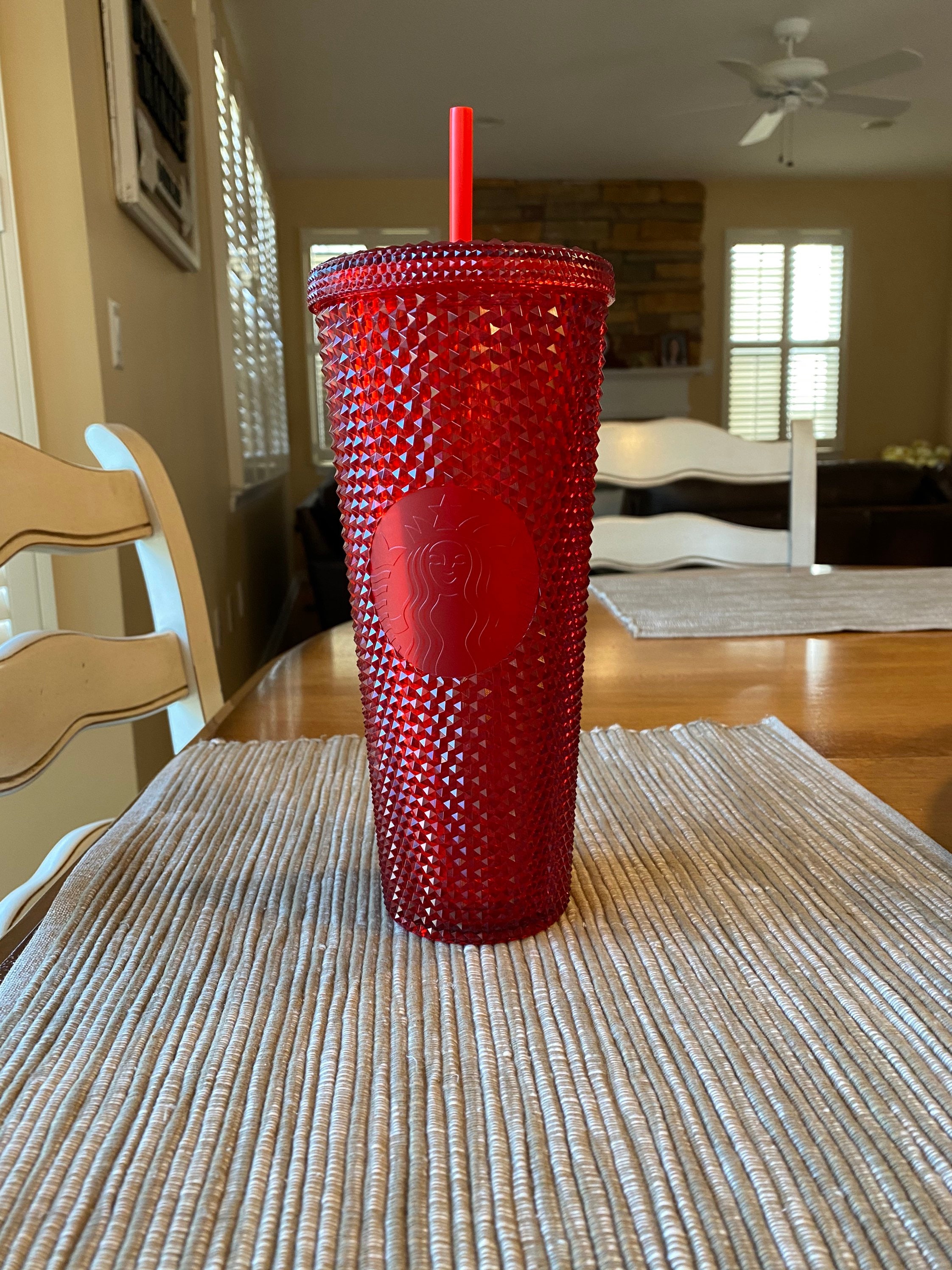 Starbucks 2021 China 24oz Bling Red Shinning Diamond Studded Etsy