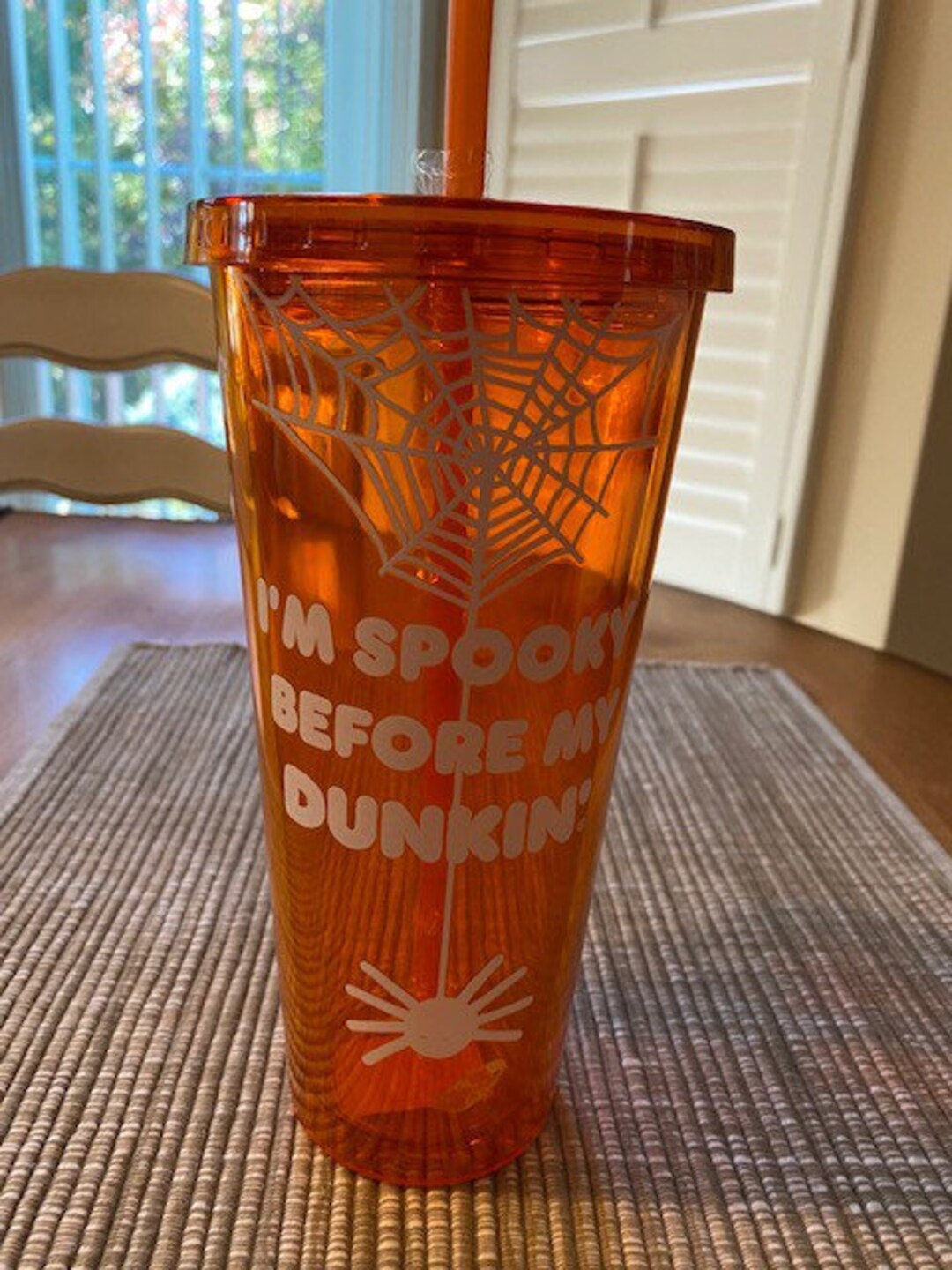 Dunkin Donuts 2022 Halloween Glow in the Dark Acrylic Tumbler Etsy