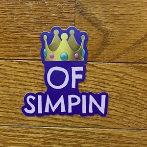 simp or pimp simpin meaning stickers simp funny stickers simpin stickers gag stickers image 1