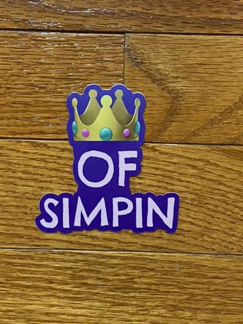 simp or pimp simpin meaning stickers simp funny stickers simpin stickers gag stickers image 1
