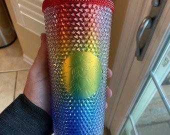 Starbucks China 2021 Valentine’s 24oz Rainbow PRIDE Diamond Studded Cup Tumbler exclusive Starbucks tumblers with certification pride cup