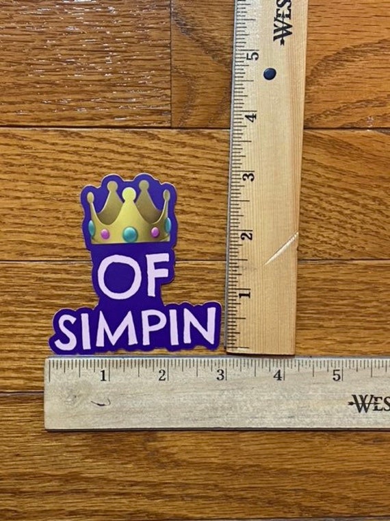 Simp or Pimp Simpin Meaning Stickers Simp Funny Stickers Simpin