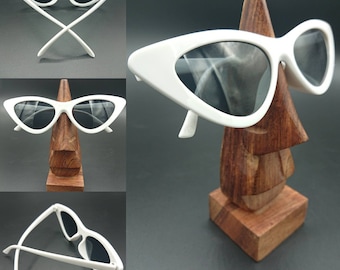 White cat eye sunglasses 1950s retro mod style rockabilly pin-up UV400