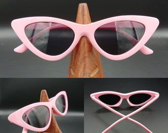 Candyfloss pink cat eye sunglasses 1950s retro mod style rockabilly pin-up UV400