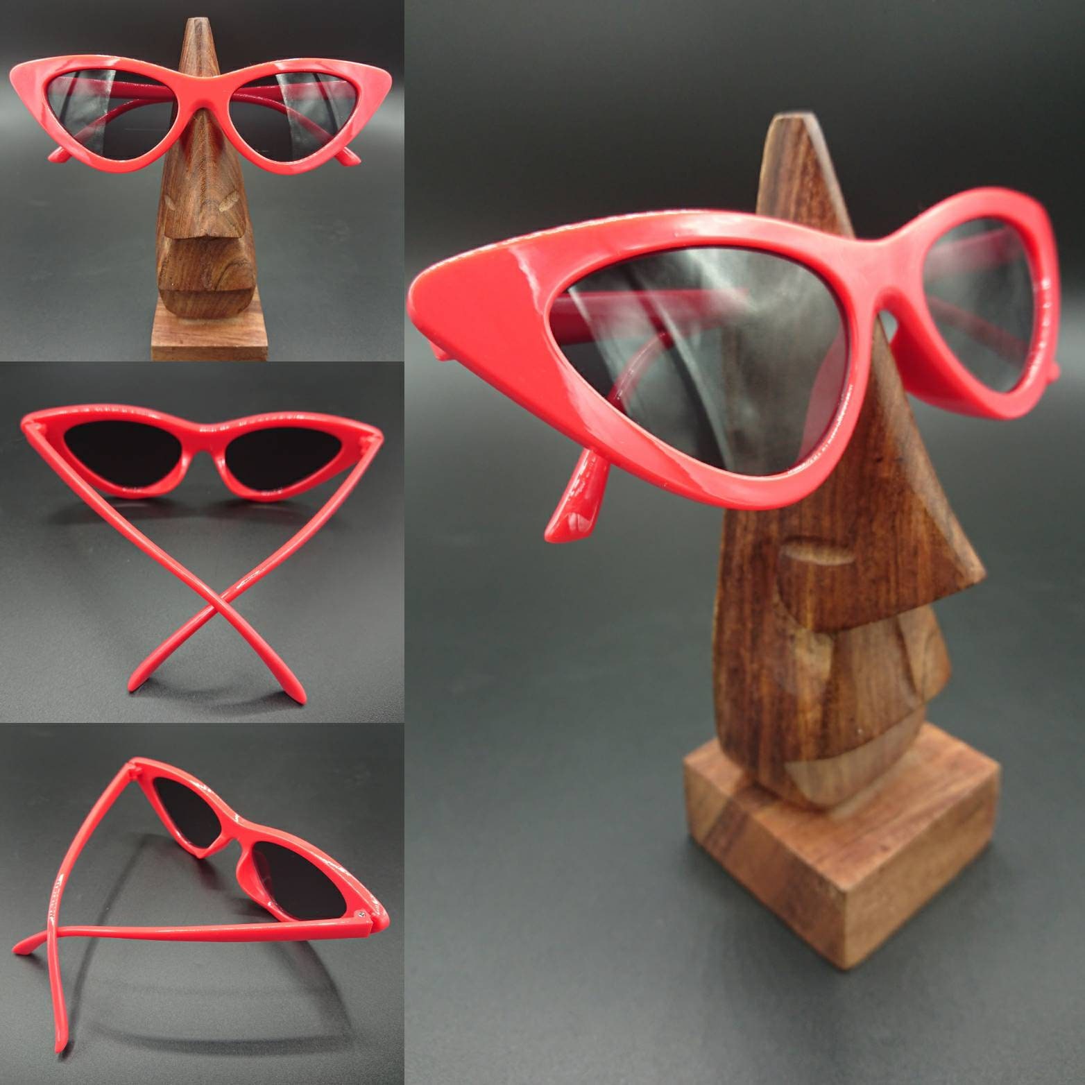 NEW Retro 50\'s Red Flower Accented Cat\'s Eye Sunglasses il_fullxfull.2793296838_rd9y.jpg main image 3