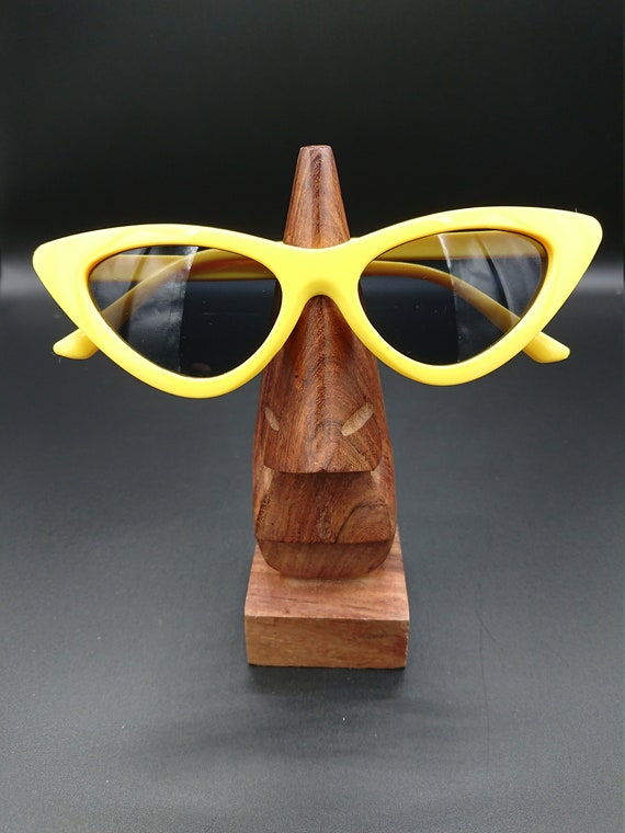Yellow sunglasses cat eye sales