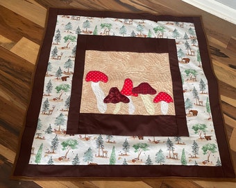 Handmade Woodland Baby Quilt