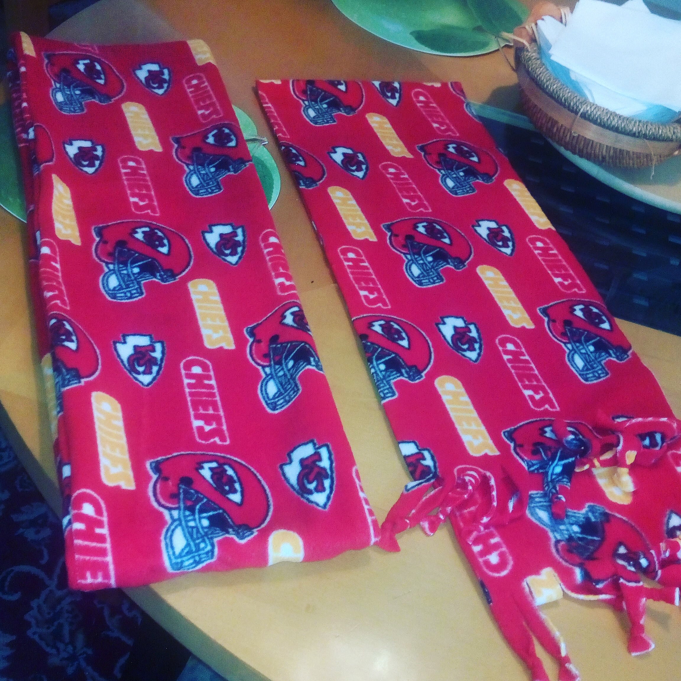 Kc Chiefs Scarf Etsy