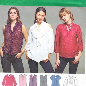 Uncut Simplicity Sewing Pattern 918 8131 Blouse Pattern Size H5 6-14 14-22 FF