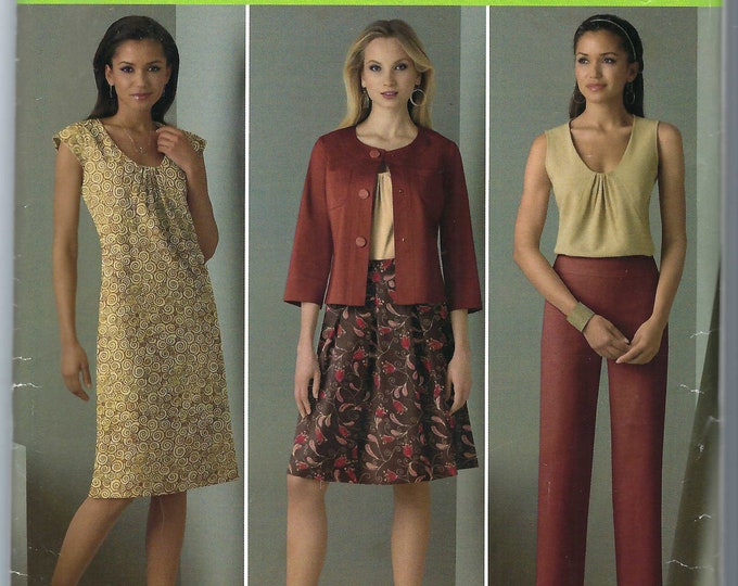 Uncut Simplicity Sewing Pattern 2570 Misses'/women's Blouse, Dress ...