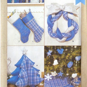 Uncut kwik Sewing Pattern 4385  Christmas Decorations  FF