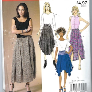 uncut McCall&#39;s sewing pattern 9013 mccalls size xs-s-m misses skirt  FF