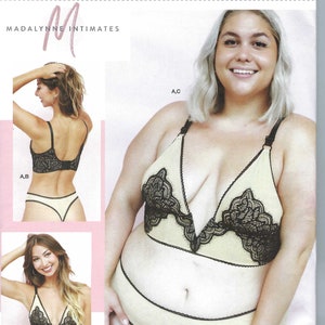 Uncut simplicity sewing pattern 11332 9478 Lingerie Pattern Womens Bra and Panties in Variations Size X Sm - 4X Lg  FF