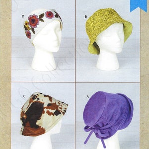 Uncut kwik Sewing Pattern  4334 misses hats and headband size s-m-l FF