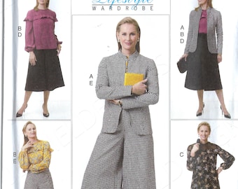 butterick non coupé Motif de couture 6599 Misses' Jacket, Top, Dress and Pants Taille 6-14 14-16-18-20-22 FF