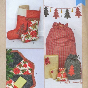 Uncut kwik Sewing Pattern 4347 holiday decorating FF
