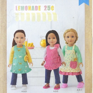 Ungeschnittenes Kwik Schnittmuster 4366 18&quot; Puppenkleidung FF