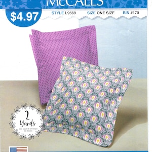 uncut McCall&#39;s sewing pattern 9569 14 inch square pillow  FF