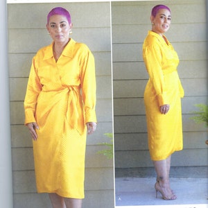 Uncut simplicity sewing pattern 11448 9539 Womens Pull Over Dress Size 4,6,8,10,12 14-22 FF