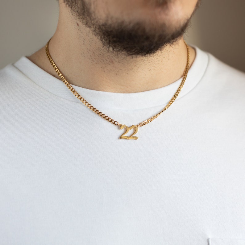 Mens Necklaces • Name Necklace For Man • Customized Necklace • Name Plate Necklace • Gold Name Plate Necklace 