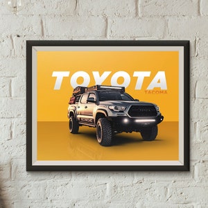 Toyota Tacoma - Men&#39;s Man Cave Poster - Perfect Gift For Him - Digital Download