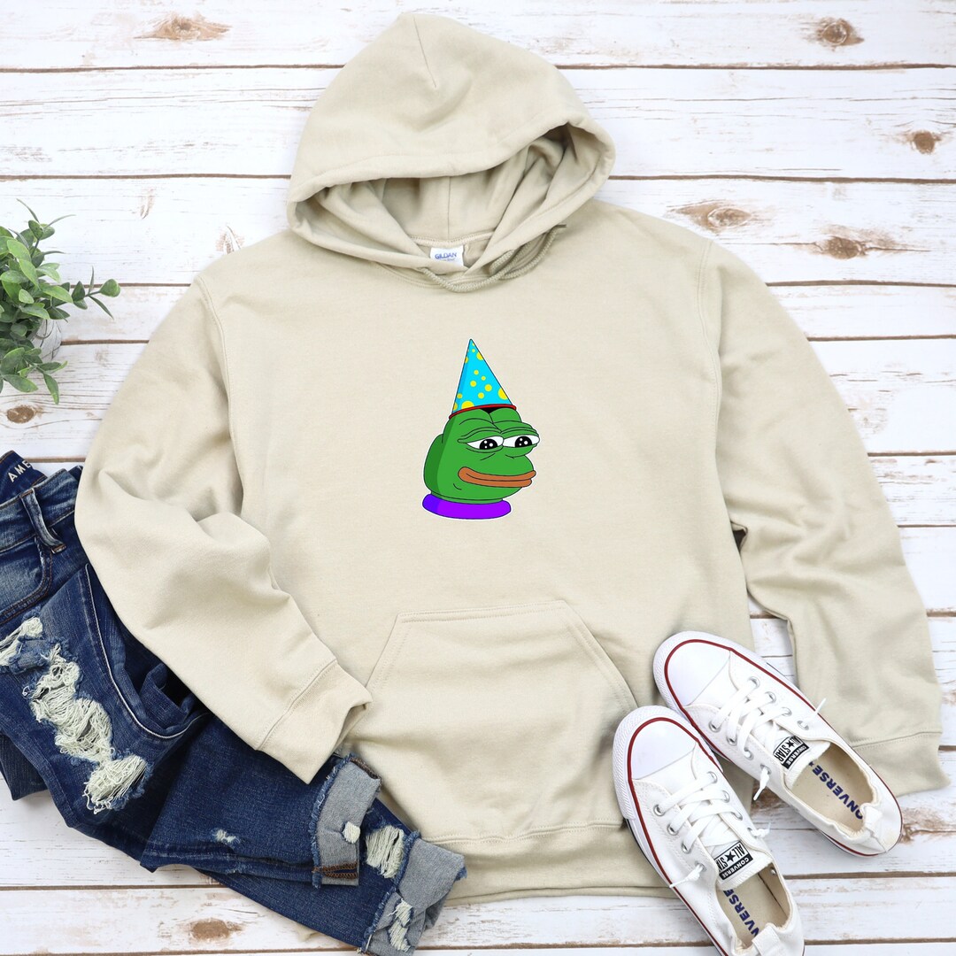 Birthday Hat Pepe the Frog Hoodie Feels Bad Man Party Hat Etsy