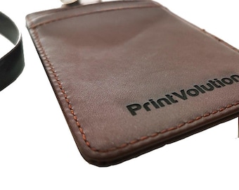 Titular de la tarjeta de cuero personalizada para hombres y mujeres - Titular de cuero de tarjeta de crédito minimalista