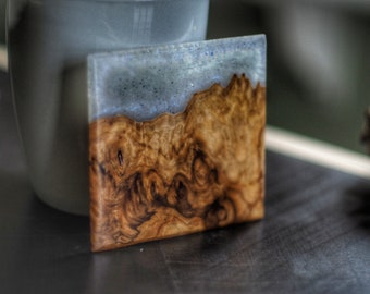 4 X Costa Coffee Drinks Coasters Hand Finished. 3mm Birch Wood