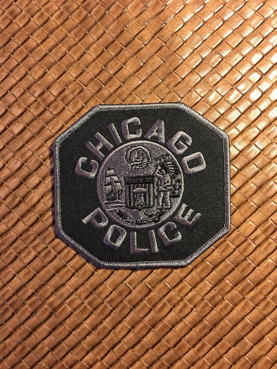 Chicago Police Collectible Patch Subdued Black and Gray - Etsy Hong Kong