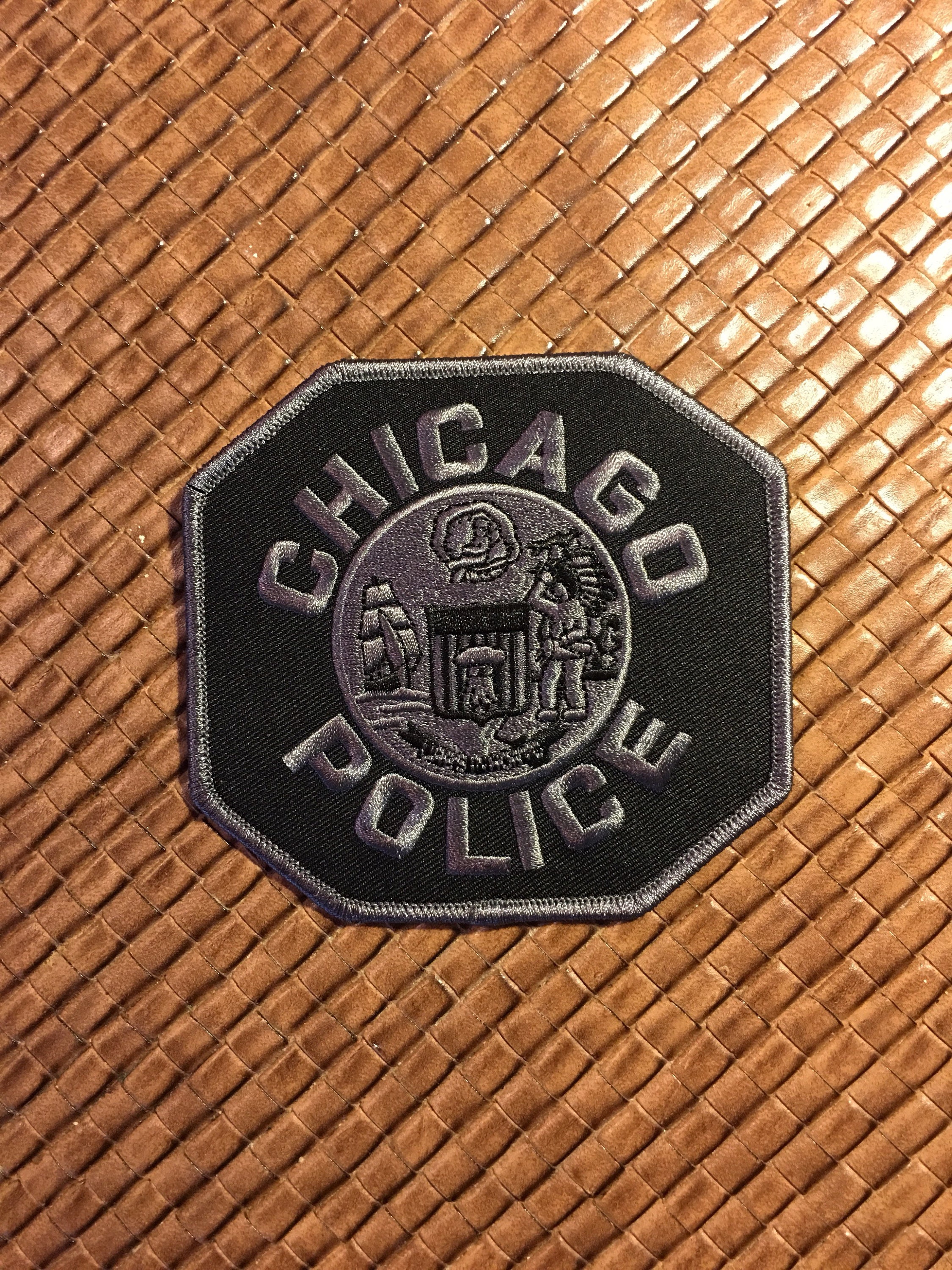 Chicago Police Collectible Patch Subdued Black and Gray Etsy