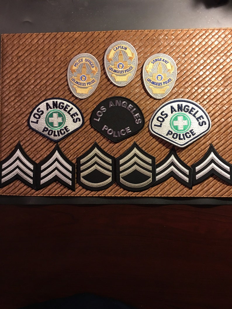 Los Angeles Police Collectible Patches Lot of 9. Authentic Etsy